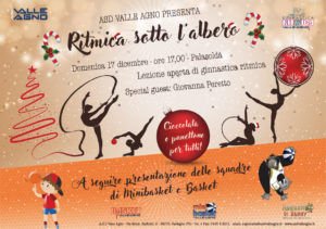 Scopri di più sull'articolo Asd Valle Agno presenta Ritmica sotto l’albero e a seguire le squadre di minibasket e basket. Palasoldà domenica 17 dicembre ore 17