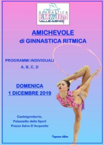 Scopri di più sull'articolo Gara amichevole. Palazzetto di Castelgomberto. 1/12/2019