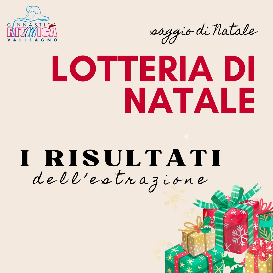 Al momento stai visualizzando Risultati Lotteria di Natale